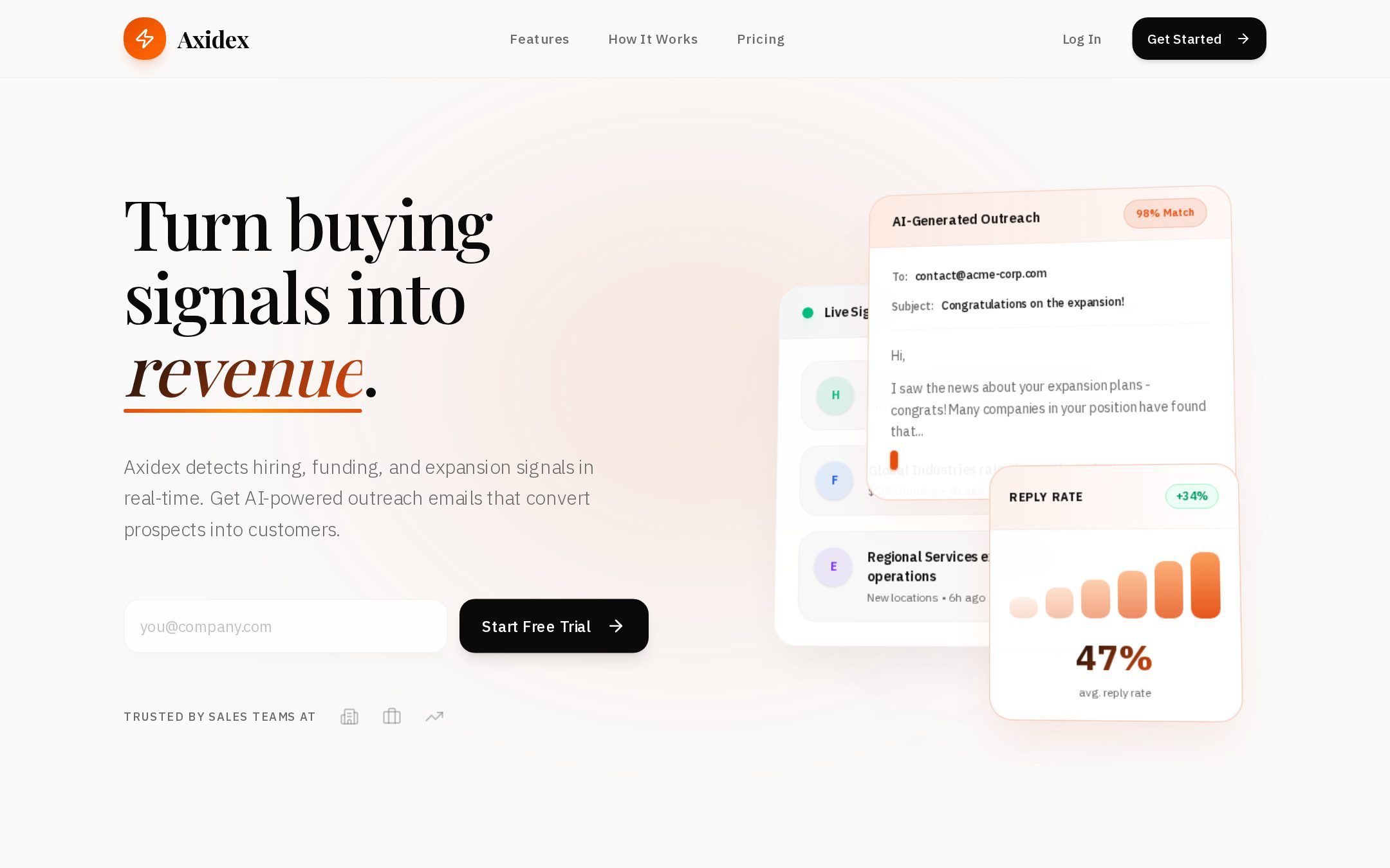 A client dashboard in daily operation